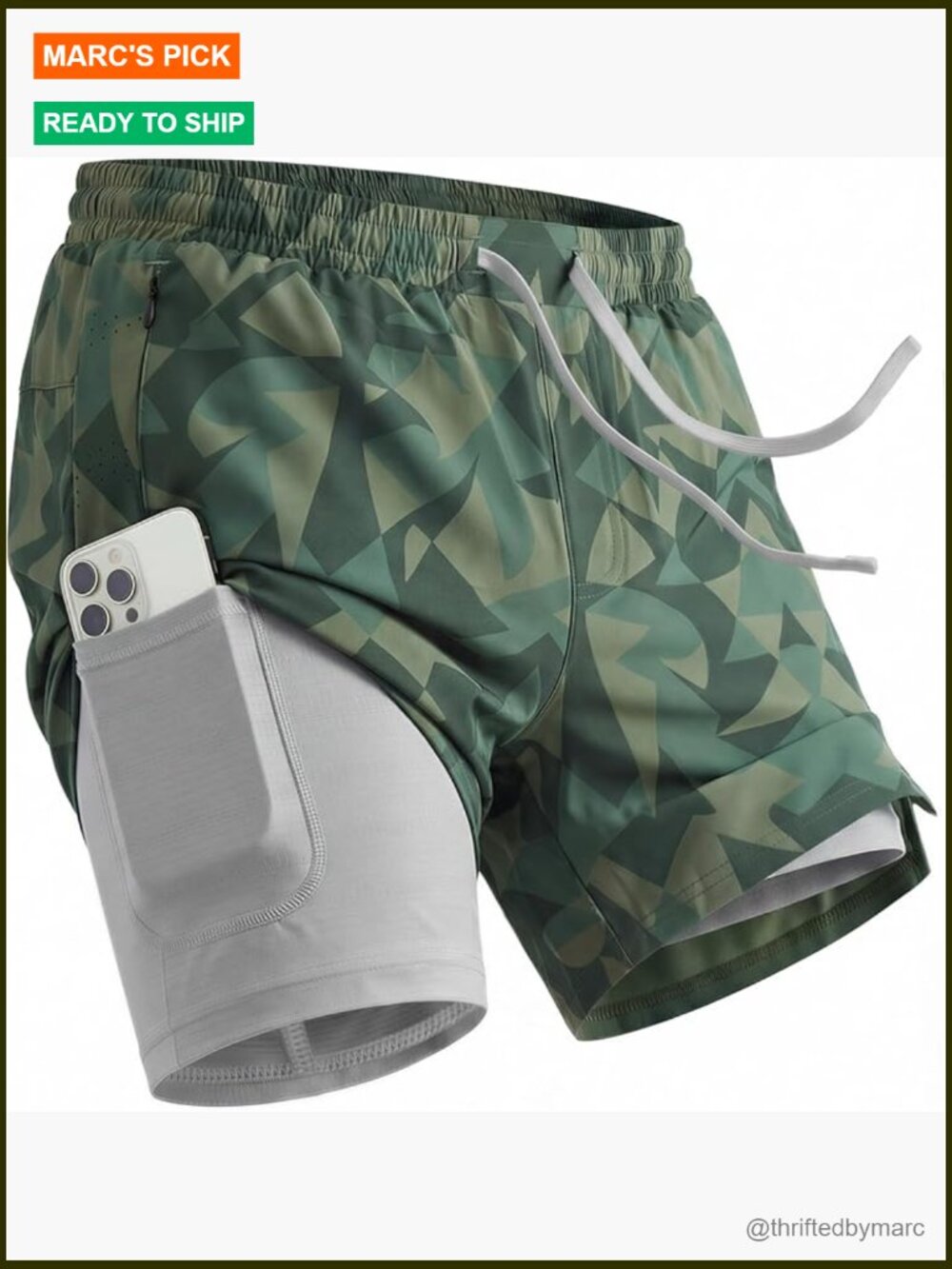 5" Workout Shorts With 4 Pockets & Mesh Liner For Running Gym Training